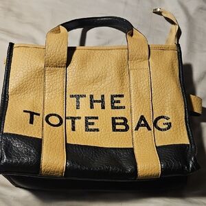 Stylish Black and Tan Tote Bag
